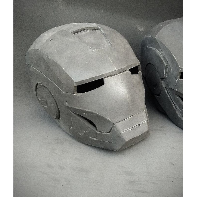 Helm Iron Man belum cat/mentahan/polosan