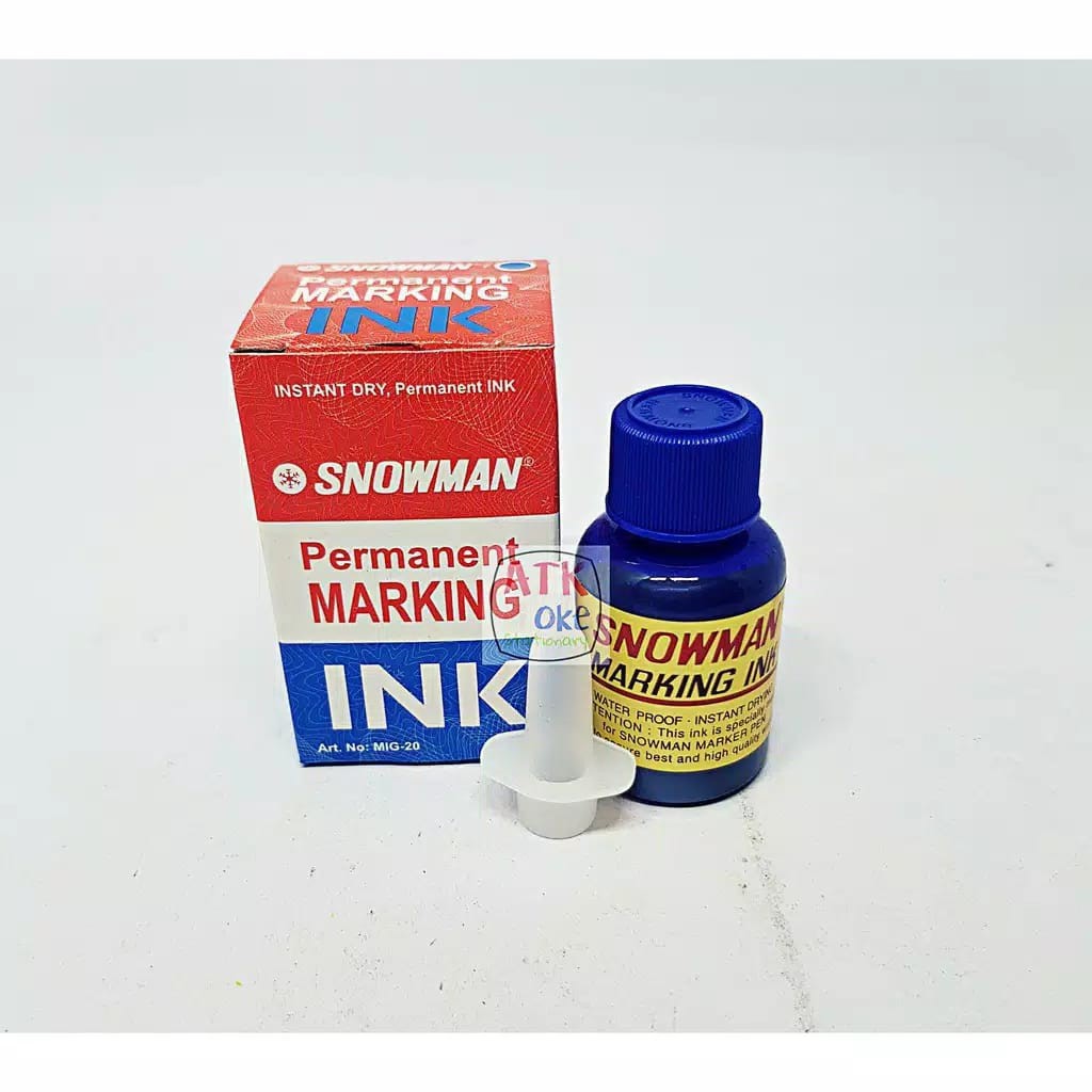 

Snowman Tinta Refill Permanent Biru (Tidak Bisa dihapus) 1Pcs