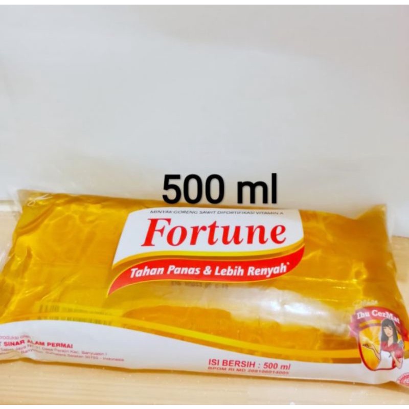 

Minyak goreng kemasan 500ml fortune-CGS