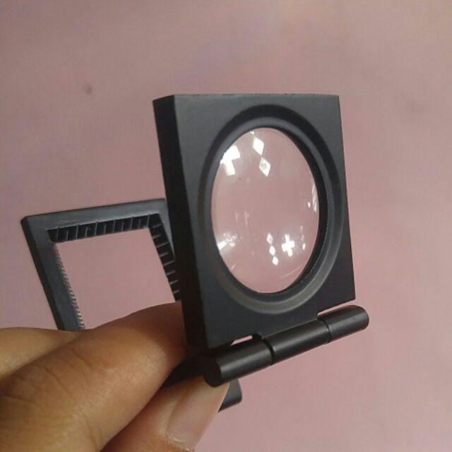 Kaca Pembesar Lipat, Magnifier Stainless , Besi