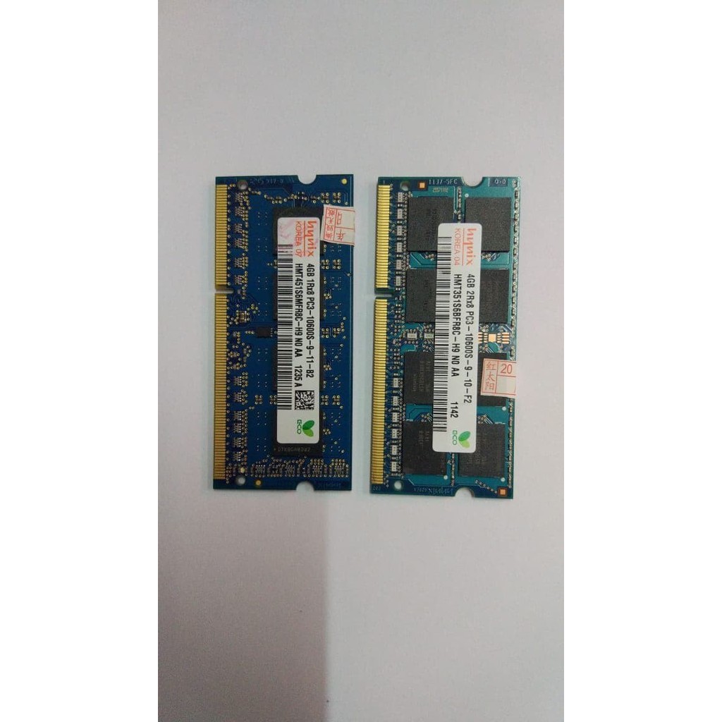 Sodimm Hynix 4gb Ddr3 Pc10600s.. ( Memory / Ram For Laptop)