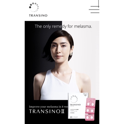 TRANSINO II 60 tablets Beauty Supplement Melasma/Flek Hitam/Pigmentation PIH Transino 2 (Dua)