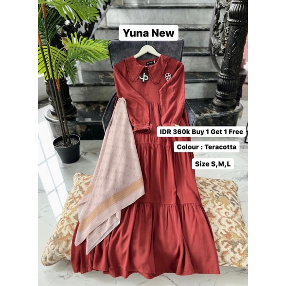 Journey Yuna dress NEWWW gamis terbaru midi dress jp wanita buy 1 get 1 Original