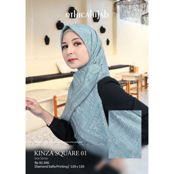 KINZA SQUARE 01 &amp; 02 © HIJAB SEGIEMPAT SYARI  MOTIF ETHICA