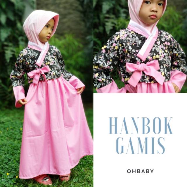 Gamis Hanbok Ohbaby Kekinian Baju Anak Muslim Korea Lazada Indonesia