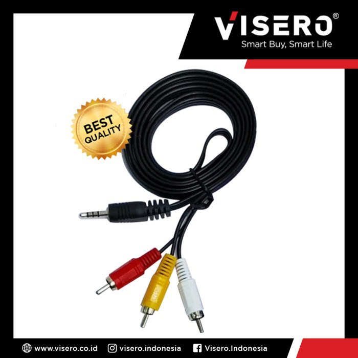 Cable RCA/Kabel RCA/Cable AV/Kabel AV 1.5M Jack 3 To1 Visero