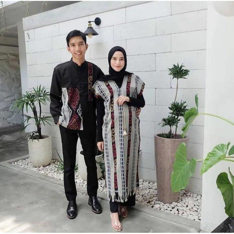 Baju tenun couple - baju tenun - couple tenun - dress tenun - tenun - baju tenun troso - baju couple etnik - dress tenun - kemeja tenun