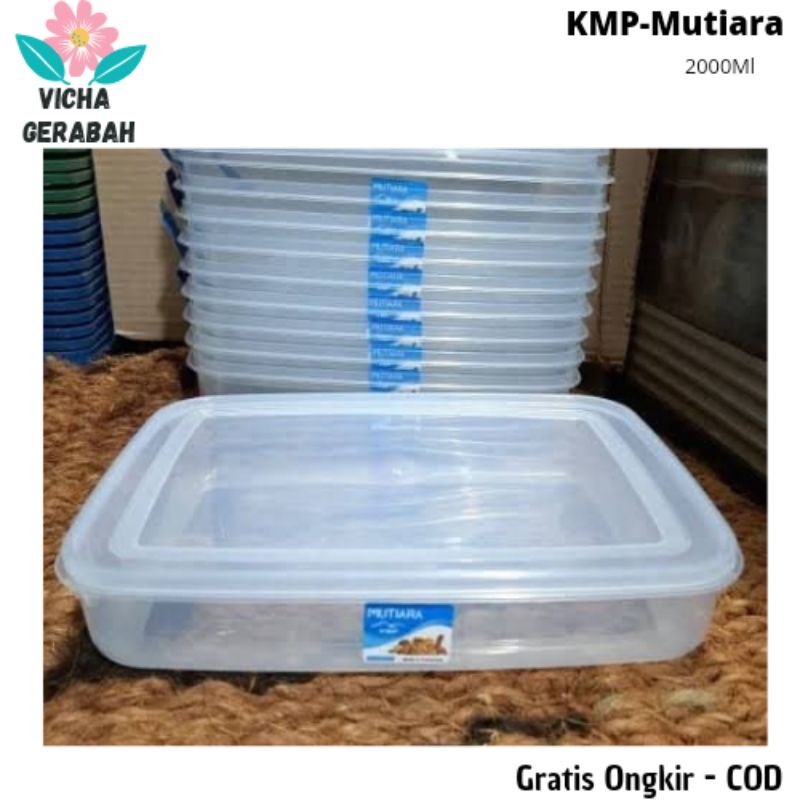 Food Box 2000ml Plastik / Kotak penyimpanan / Kotak kue donat - Container / Tempat Makan