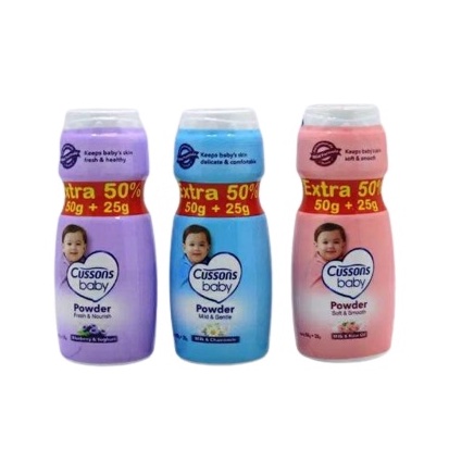 CUSSONS BABY POWDER// 50g + 25g/ 100g + 50g/ BEDAK BAYI