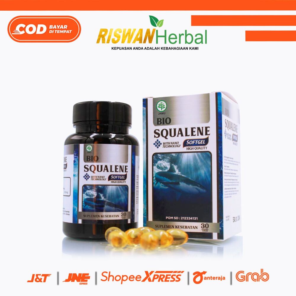 Bio Squalene Softgel Asli Dari Minyak Hati Ikan Hiu Bpom With Nano Technology 100% Original