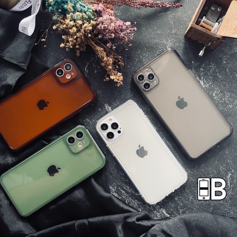 Soft Glossy Transparan Lens Cover Case iPhone 7 8 PLUS X XR XS 11 12 13 PRO MAX