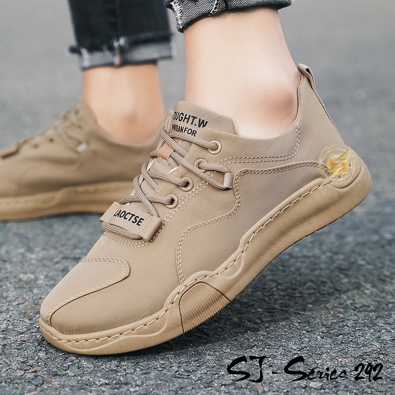 [NOOS] Sepatu Sneakers Pria Tali Elastis Keren Buat Nongkrong Kualitas Import Premium -292