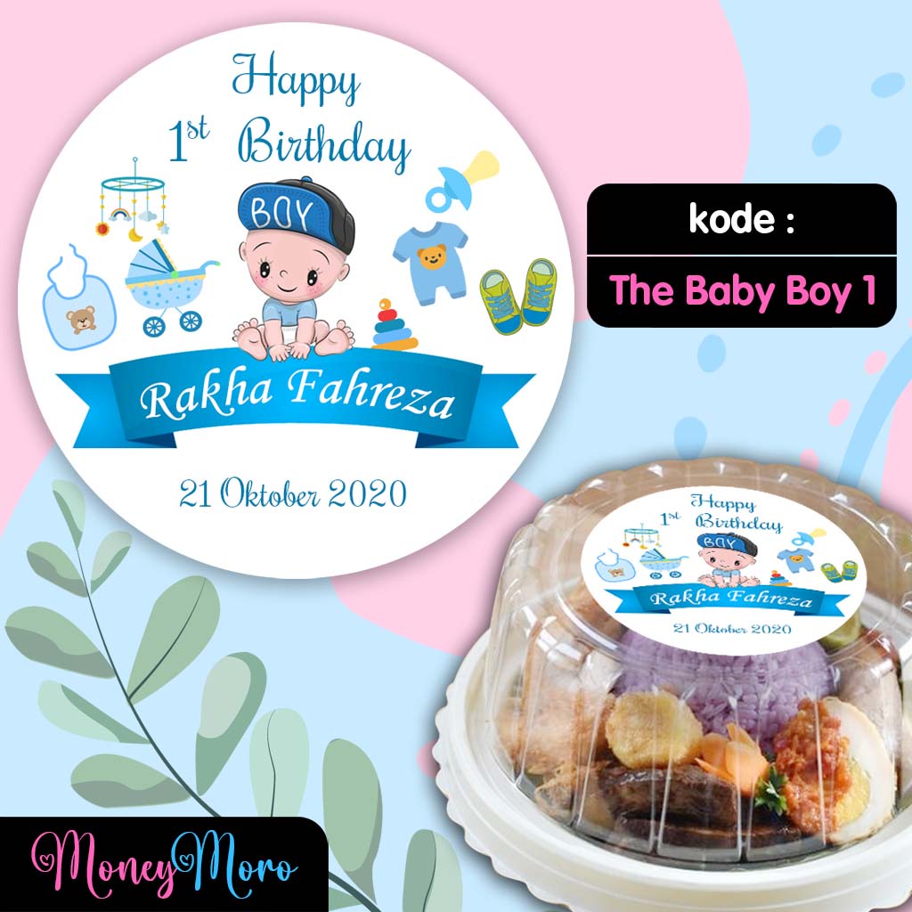 

MoneyMoro Stiker Ulang Tahun The Baby Boy 1 / Stiker Aqiqah / Stiker Baby New Born / Stiker Tedak Siten / Stiker Tumpeng Mini