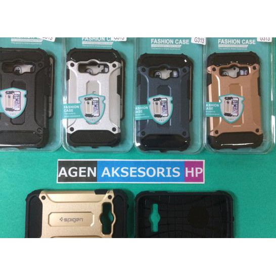 Spigen Iron Samsung Galaxy V Plus G313 V+ G316H Case Robot Transformer - Hitam