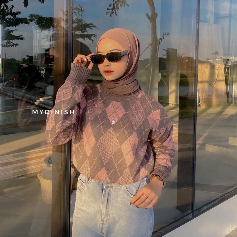 Andela Knitt Blouse Sweater Wanita