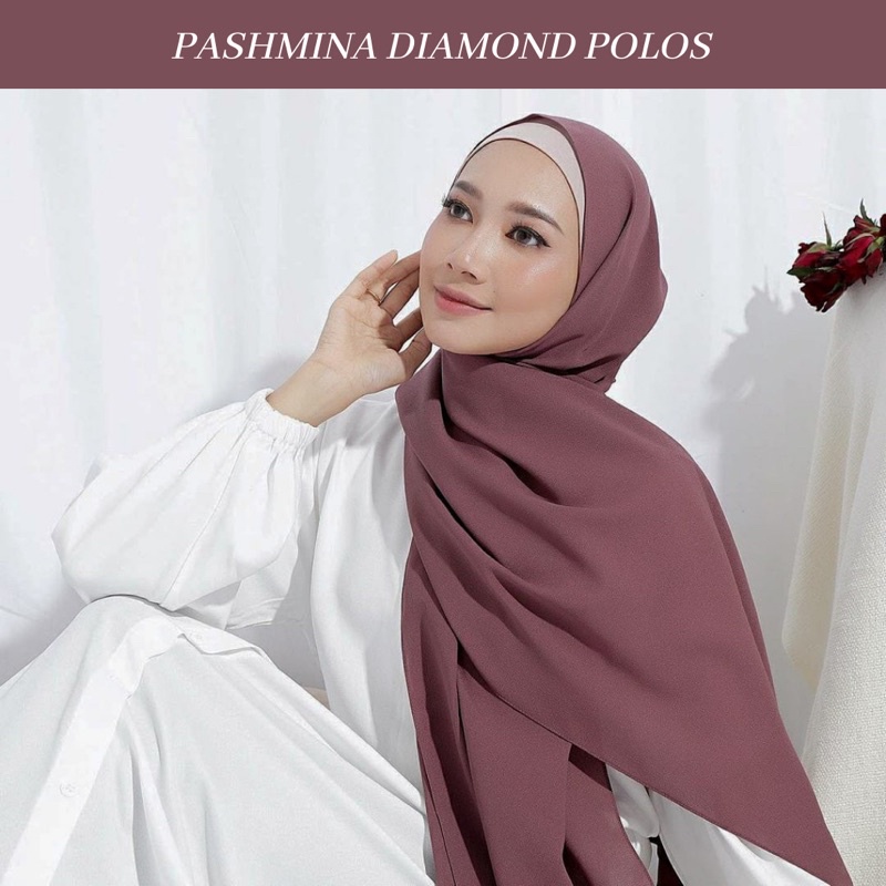 Hijab Pasmina Sabyan Diamond 175cm x 75cm / Pashmina Diamond Premium Tanpa Tali