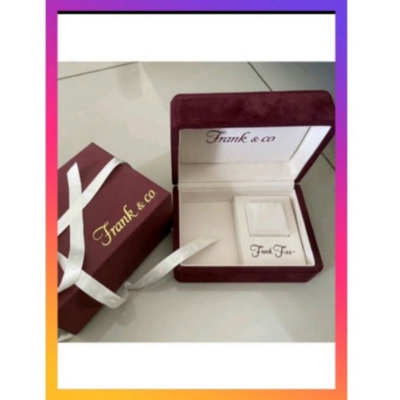 Kotak Anting & Kalung Liontin Frank & Co(New & Original) FREE POUCH