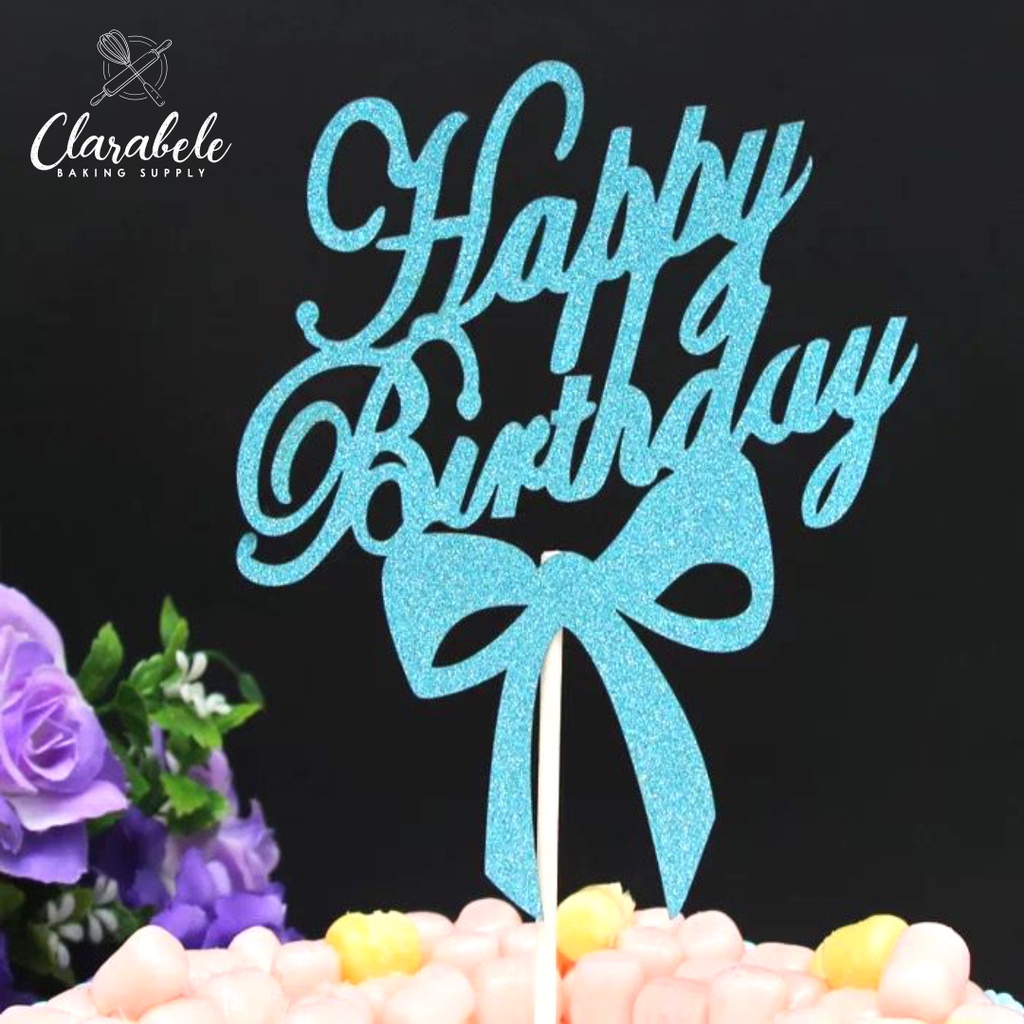 Cake Topper Kertas HBD Pita