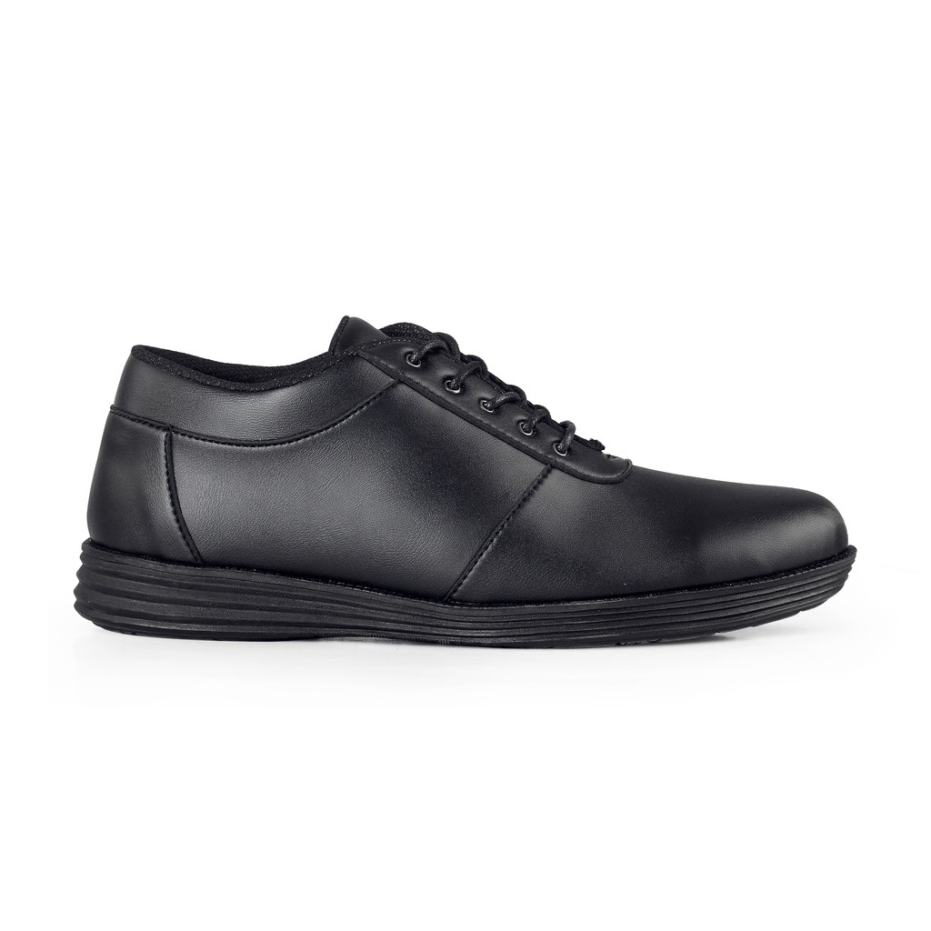 Danior Black | Sepatu Oxford Pantofel Kasual Kerja Kuliah Pria/Cowok Ori Laces | FORIND Local Goods