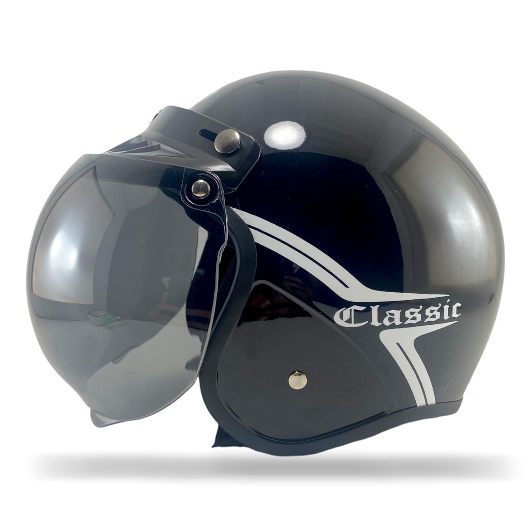 Helm Bogo Classic Kekinian Pria Wanita Helem Retro SNI