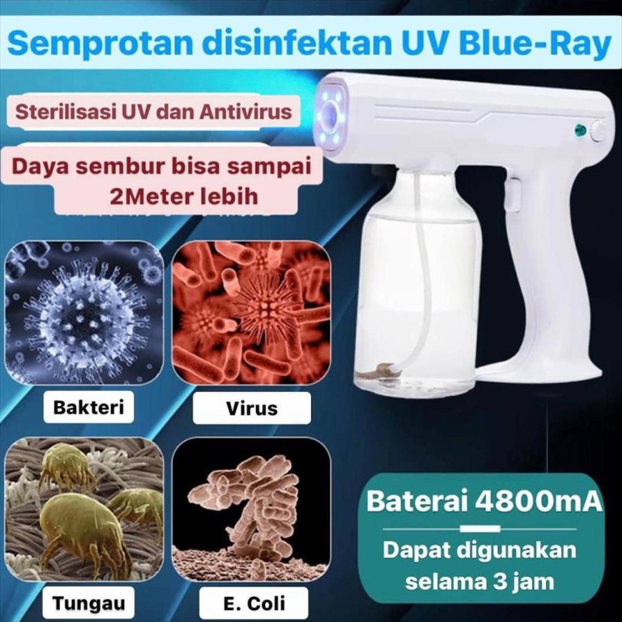 Disenfektan Spray Gun Uv Atomizer steril Disinfectant Portable