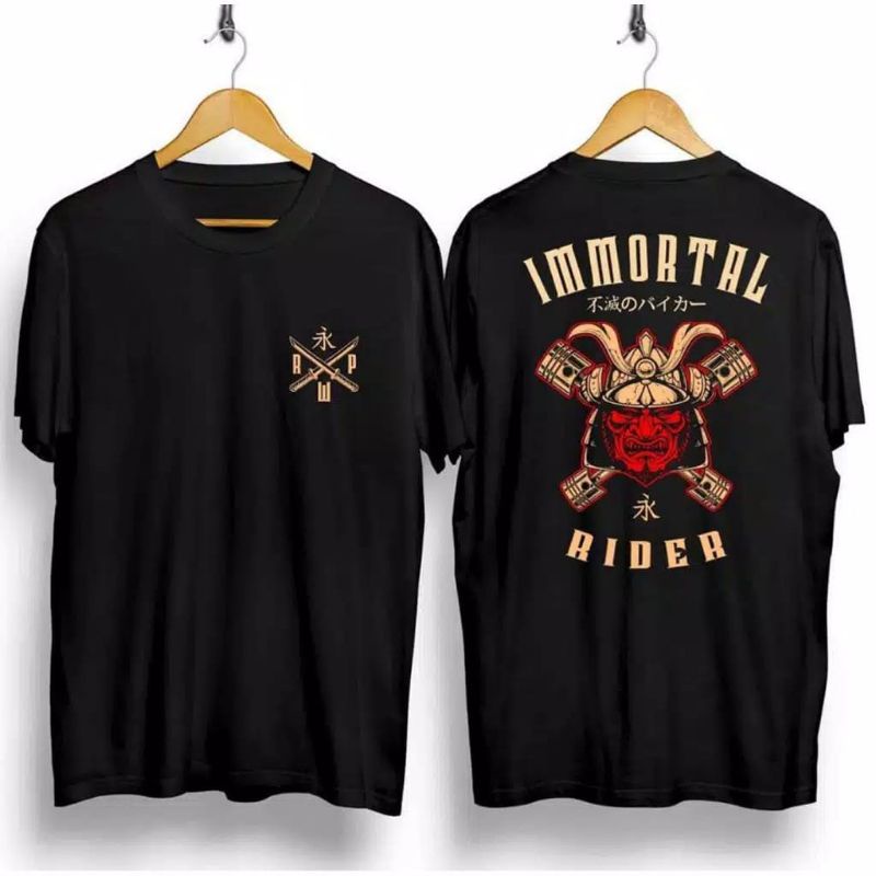 NEL-FASHION LENGAN PENDEK KAOS PRIA/KAOS DISTRO/T-SHRIT KAOS IMMORTAL RIDER FIT L-XL