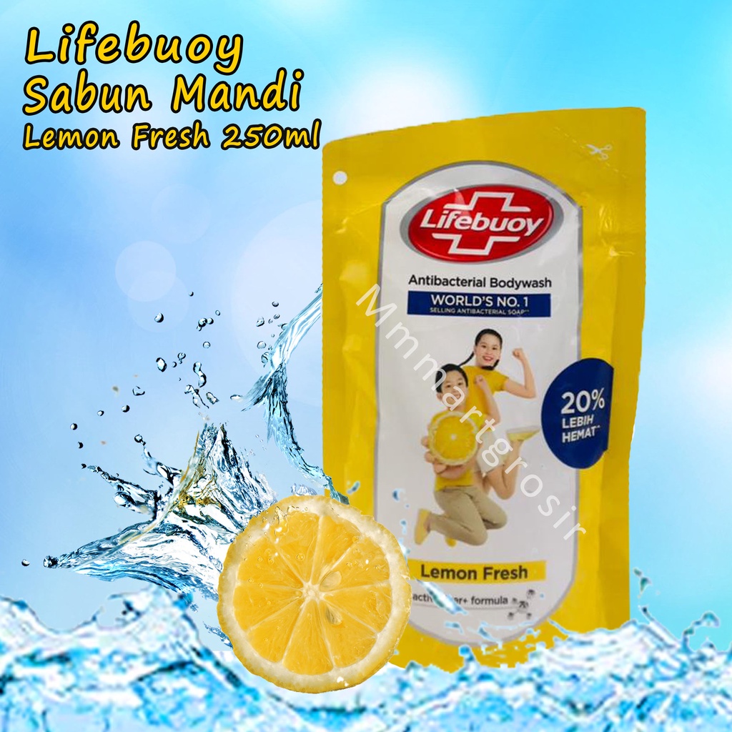 Lifebouy /  Antibacterial / Sabun Mandi / Lemon Fresh / 250ml