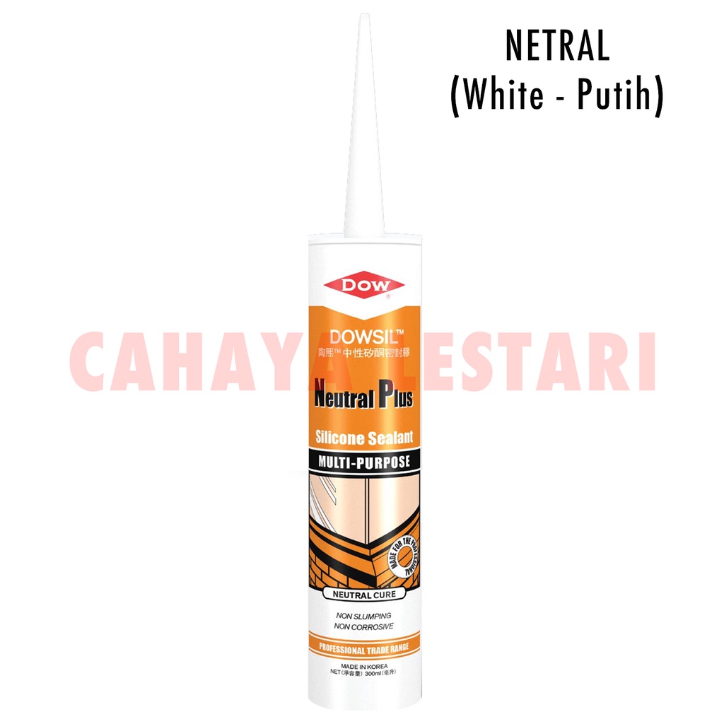 Sealent / Lem Silicone / Lem Kaca / Aquarium DOWSIL NETRAL WHITE