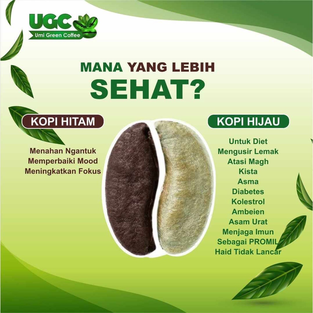 Umi Green Coffee Original Paket 24 Bungkus