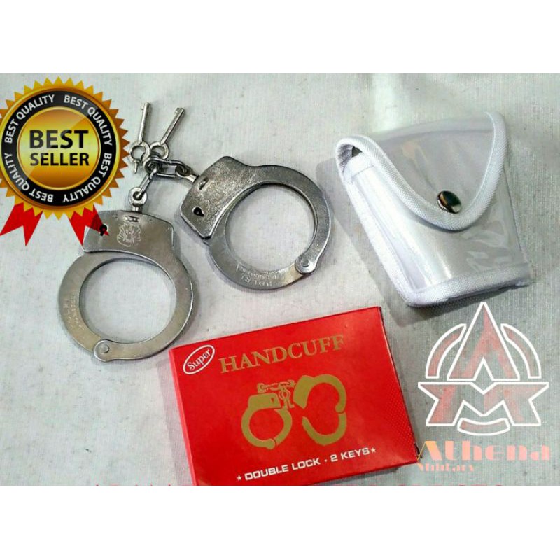 Borgol Tangan | Handcuff | Borgol security | Borgol polisi + sarung