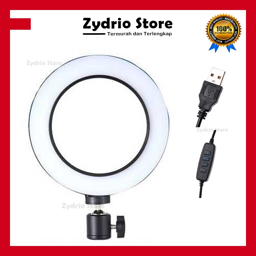 TERMURAH Ring Light 16cm / Lampu Selfie Vlogger Livestreamer Make Up