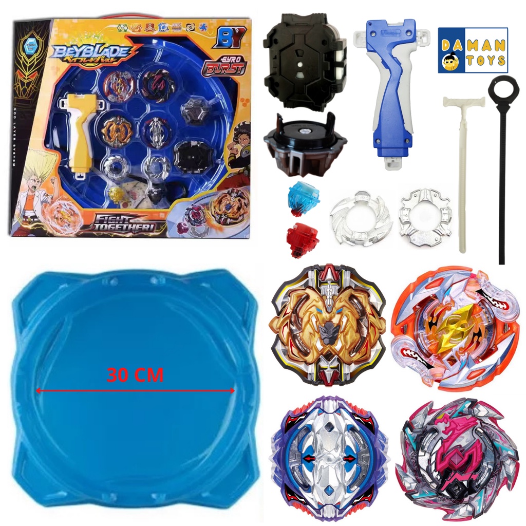 Gasing Beyblade Battle The Plate 4 in 1 Gasing Set Arena