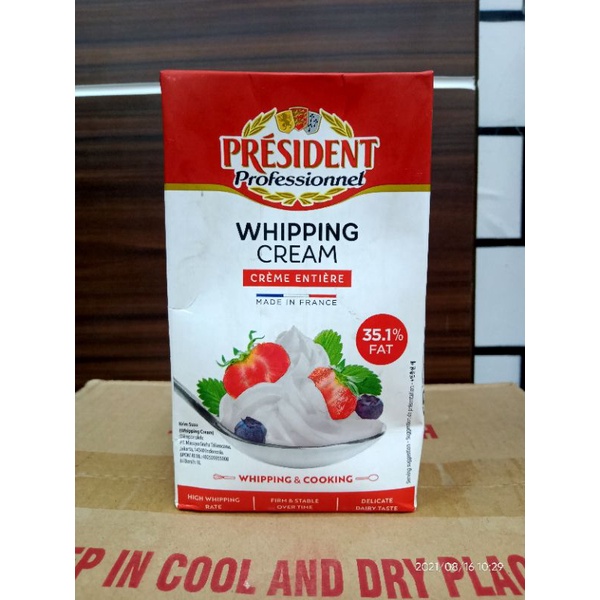 President Whipping Cream 1liter