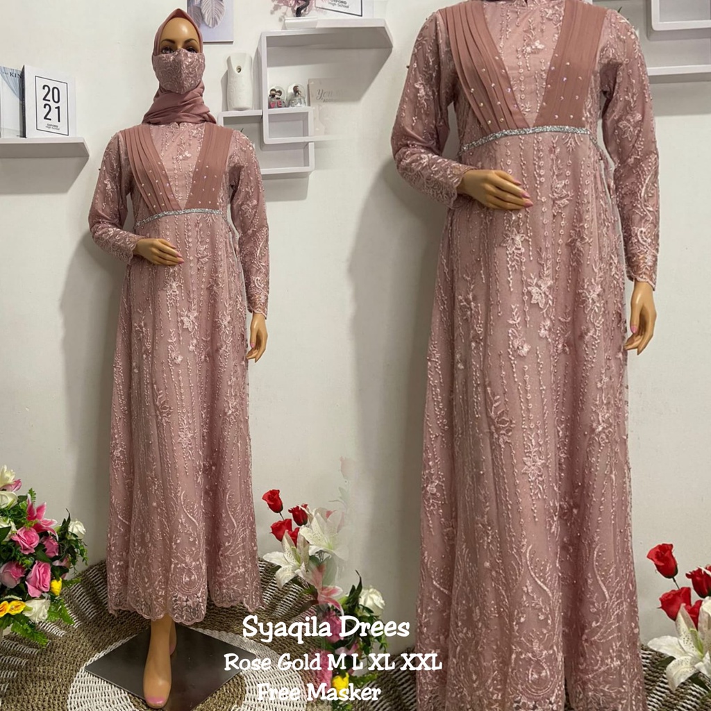 ( TERLARIS ) Gamis PESTA KEBAYA Dayana  kebaya/ Kebaya SABANA Jaya/DRESS GAMIS MUSLIM BAHAN TULLE TE