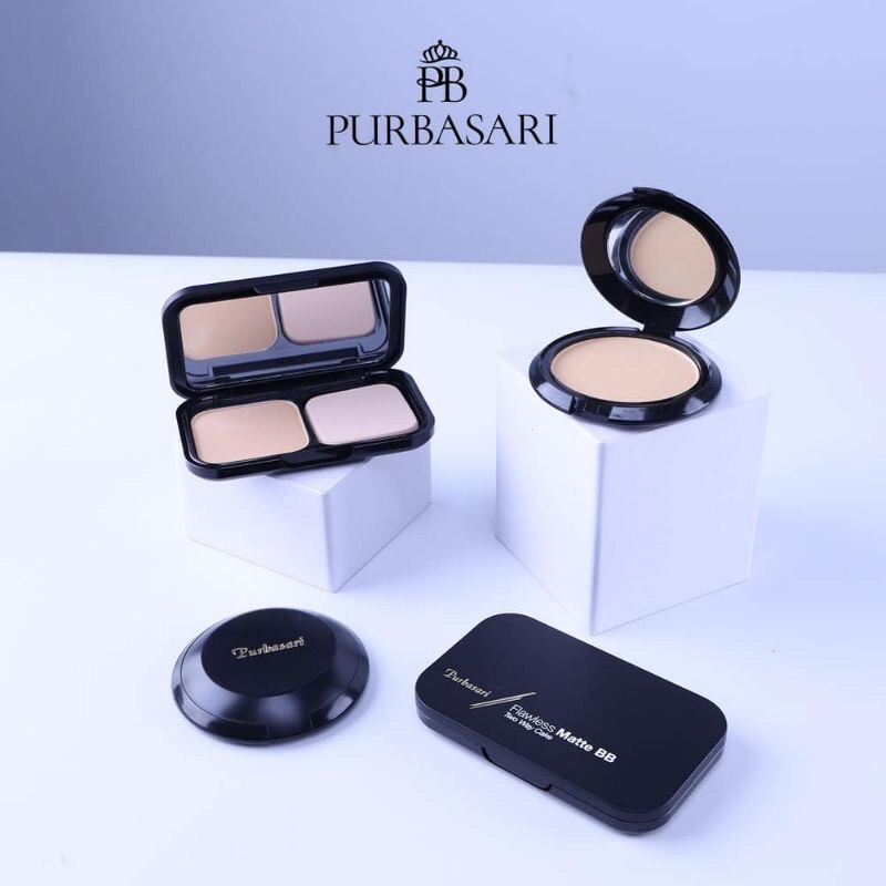 PURBASARI Oil Control Matte Powder hydra series/ Flawless matte BB two way cake hydra series/ refill matte powder/ purbasari bedak