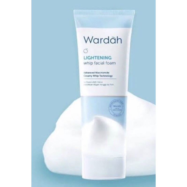 Image of Wardah Lightening Whip Facial Foam 100ml dan 50ml-Face Wash Sabun Wajah #1