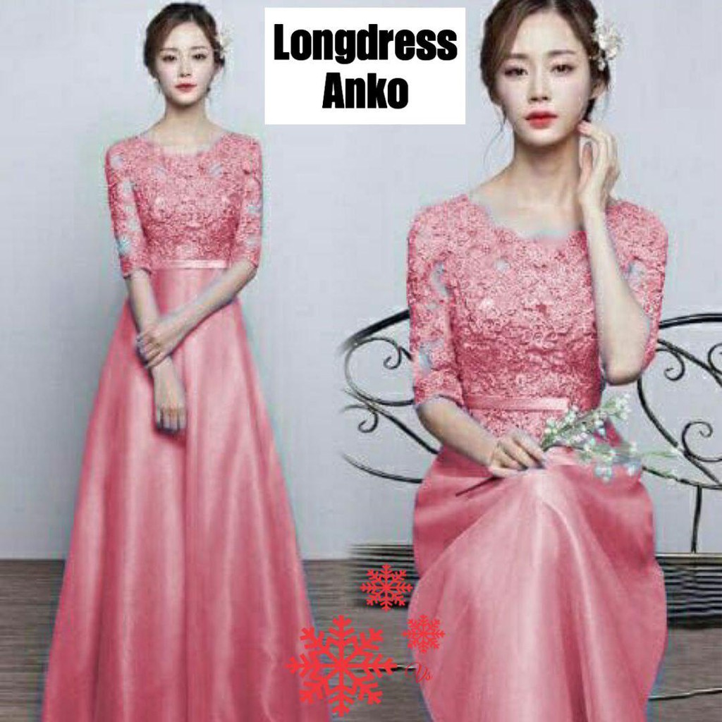 longdress anko/dres fashion/dres kekinian/dres party