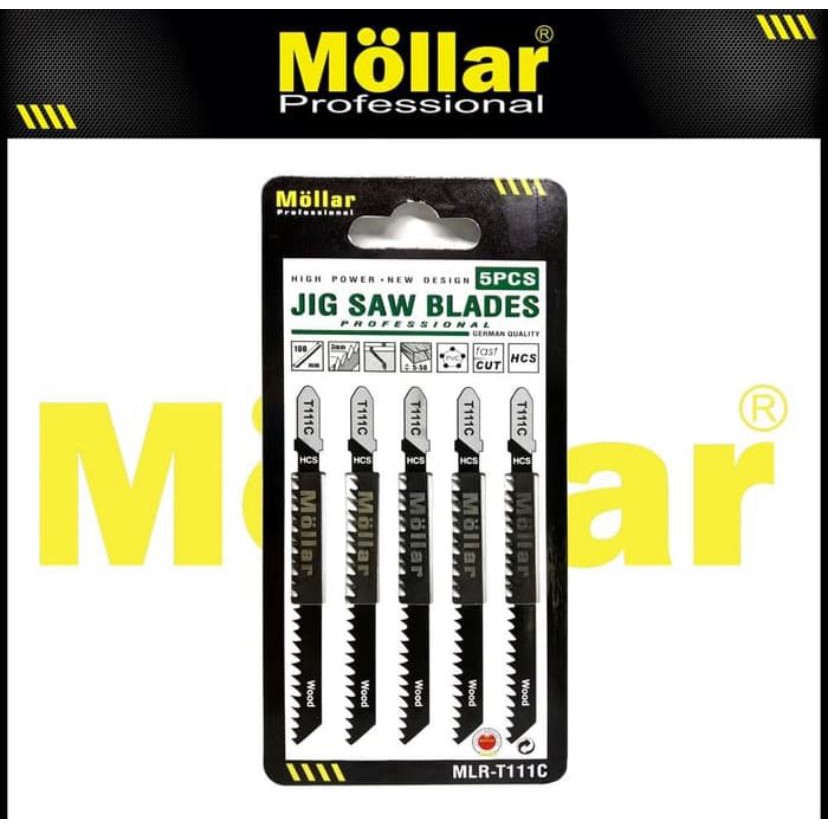 (1 biji) Mata Graji Jig Saw MOLLAR T111C JigSaw Blades MLR-T111C