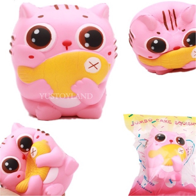 pink cat squishy