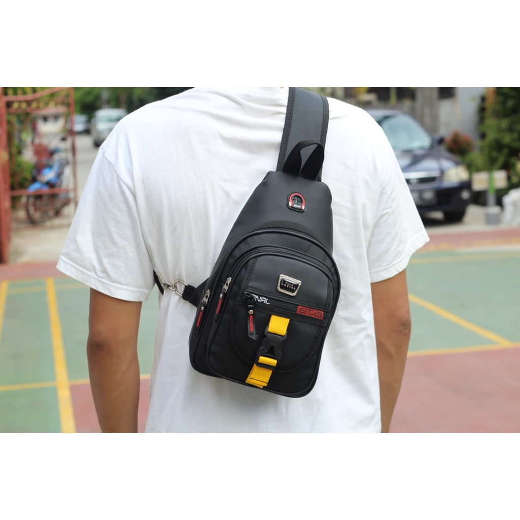 Tas Pundak Anti Air Bahan Ballon Original Polo Amstar Slingbag Waterproof