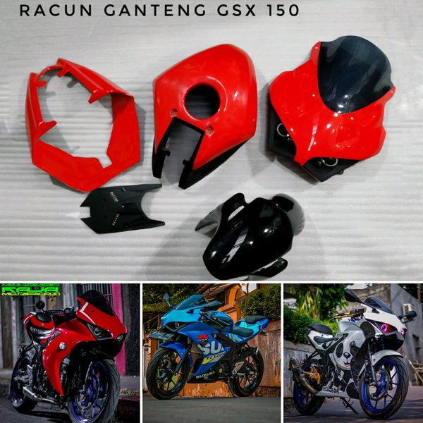 Readyy PAKET SPAKBOR SUZUKI GSX 150 topeng gsx 150r model ducati Panigale kedok gsx r headlamp gsx