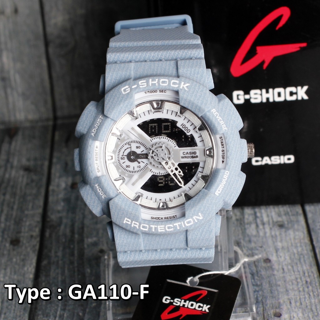 G-Shock DW5600 Kotak Jeans Denim Blue Navy / Biru dongker full digital