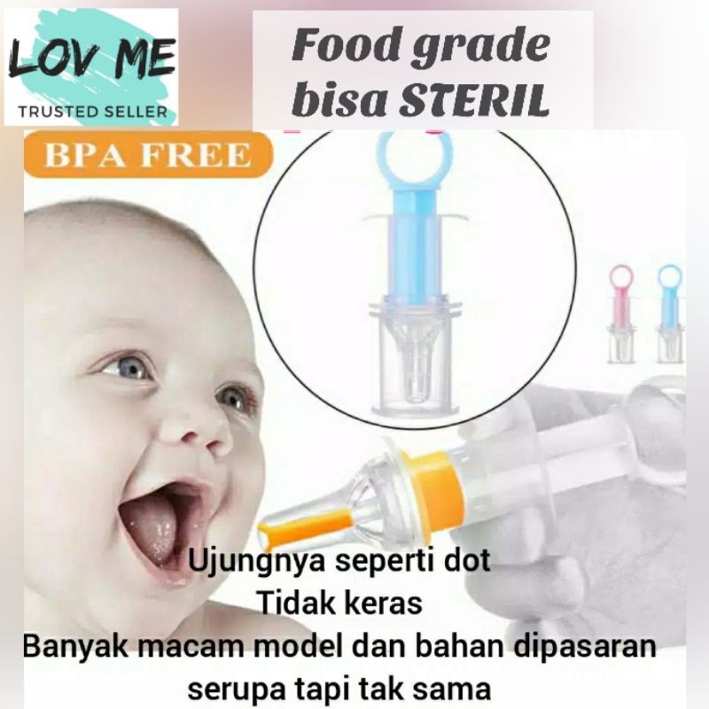 lov me❤ wiilo Pipet Obat Alat bantu minum obat bayi dan anak - terapi asi bingung puting