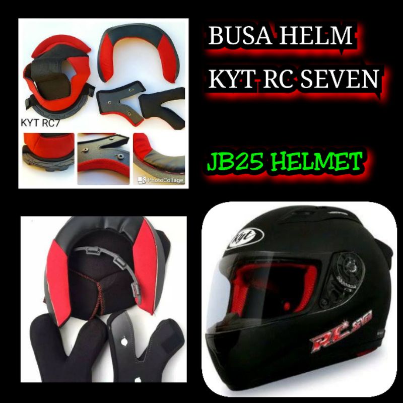 Busa helm kyt Rc seven Rc7 R10 kancing plastik