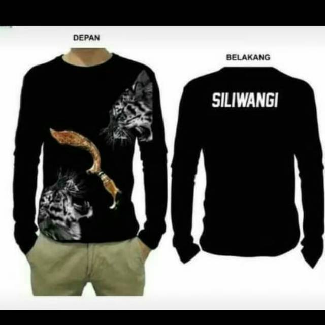 Kaos MACAN KUJANG SILIWANGI tangan panjang