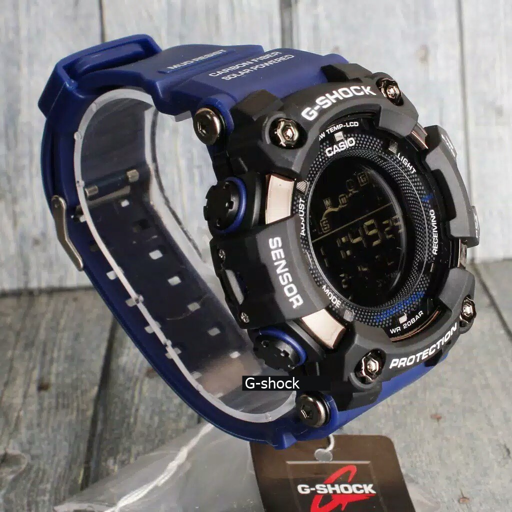 CASIO GPRB 1000 !!! JAM TANGAN PRIA G-SHOCK CASIO RANGEMAN BULAT TALI BIRU