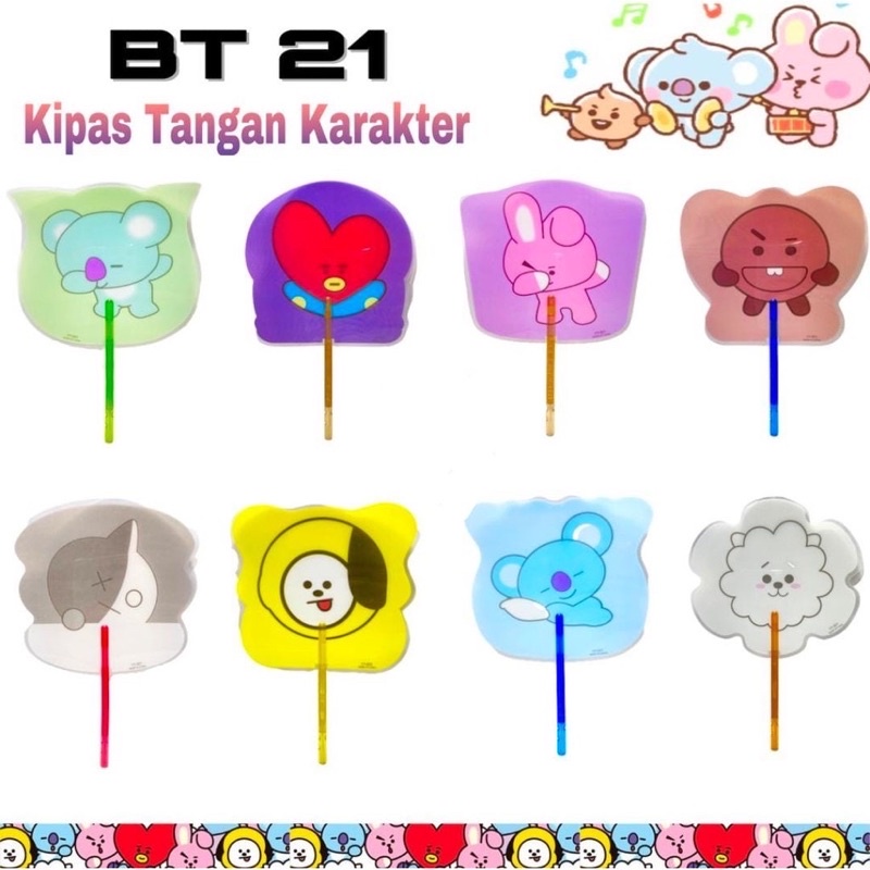 Kipas Peluit BT21 BTS 6pc murah grosir lusinan