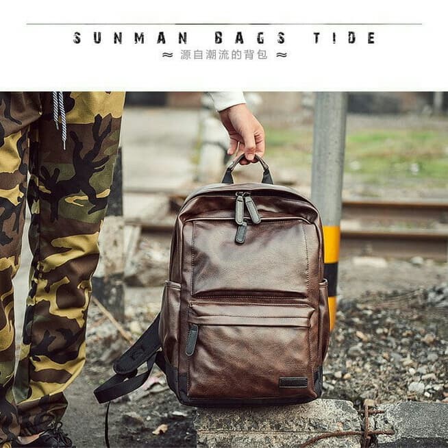 

Kualitas Terbaik - Tas Gendong Kulit Pria/Backpack Kulit/Tas Ransel Pria Import Coklat