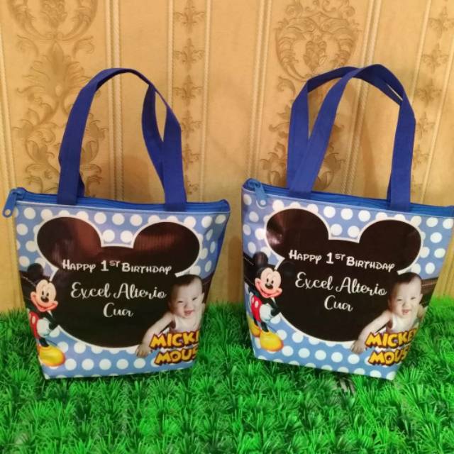 

Tas souvenir ulang tahun label bingkisan snack ulang tahun gratis ongkir
