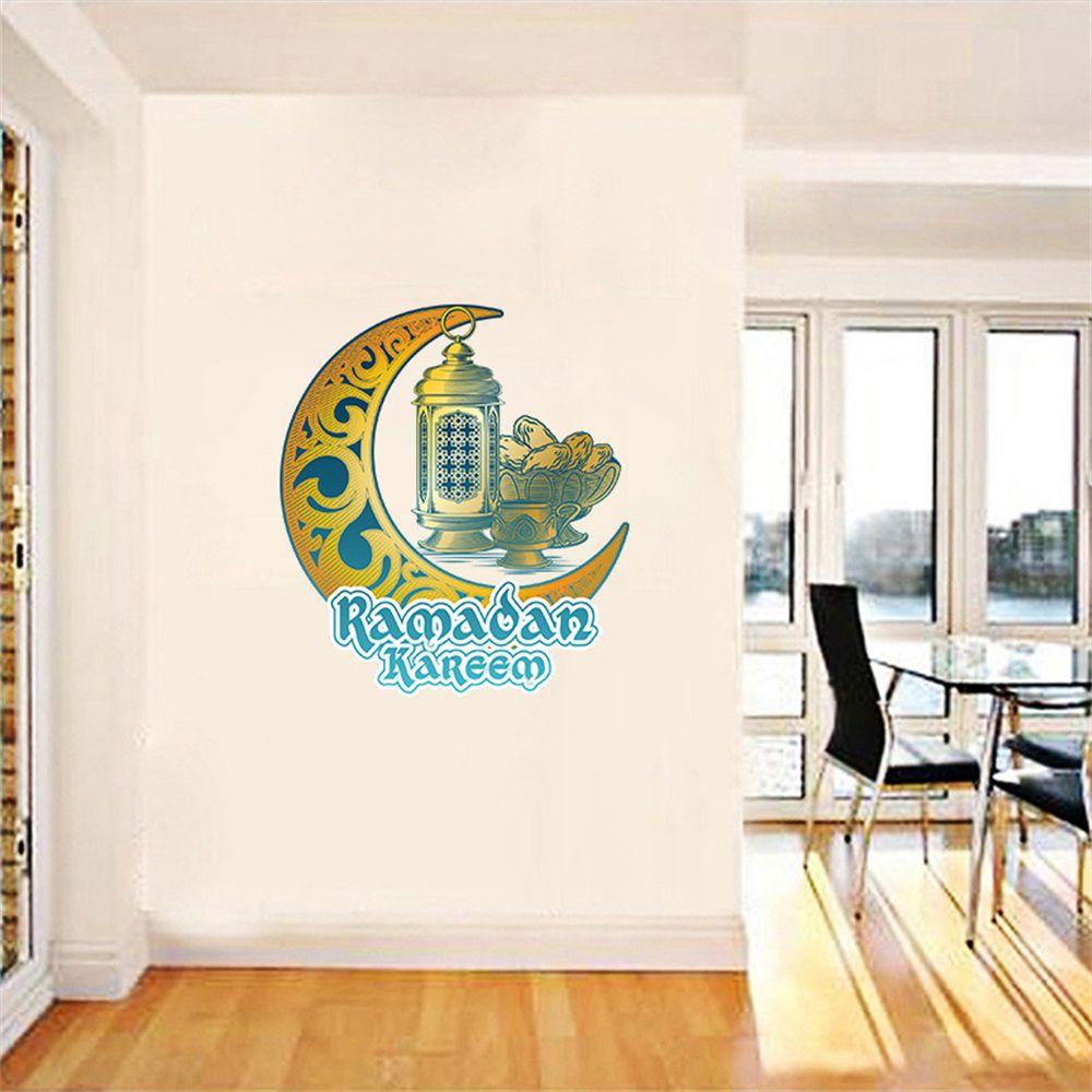 Populer Stiker Dinding Kamar Tidur Castle Kreatif Bulan Ramadhan Muslim Mural